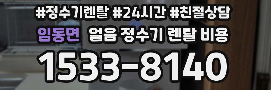임동면 얼음 정수기 렌탈 비용