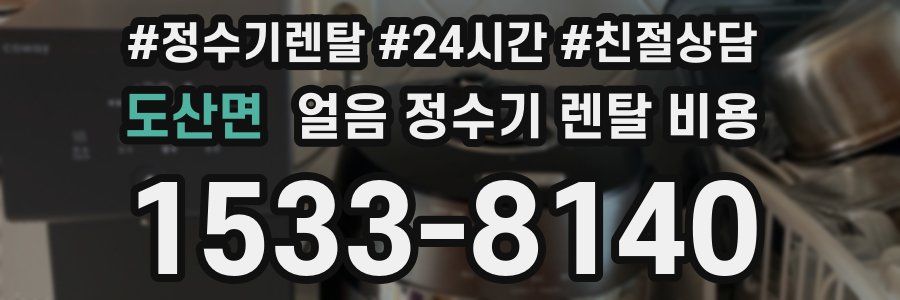 도산면 얼음 정수기 렌탈 비용