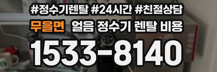 무을면 얼음 정수기 렌탈 비용
