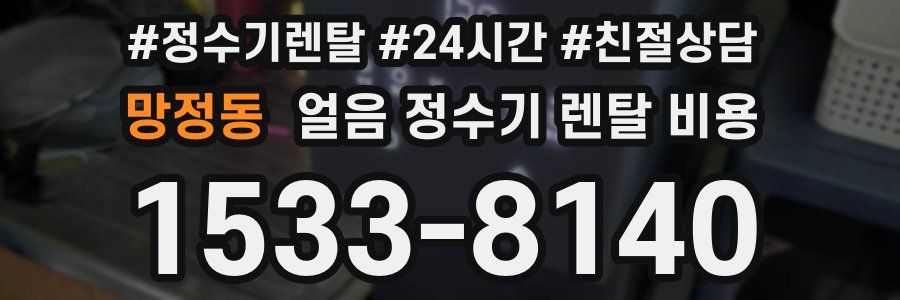 망정동 얼음 정수기 렌탈 비용