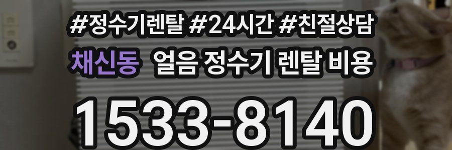 채신동 얼음 정수기 렌탈 비용