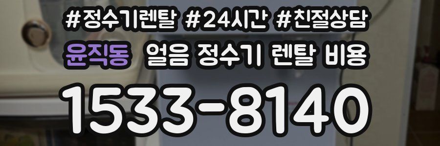 윤직동 얼음 정수기 렌탈 비용