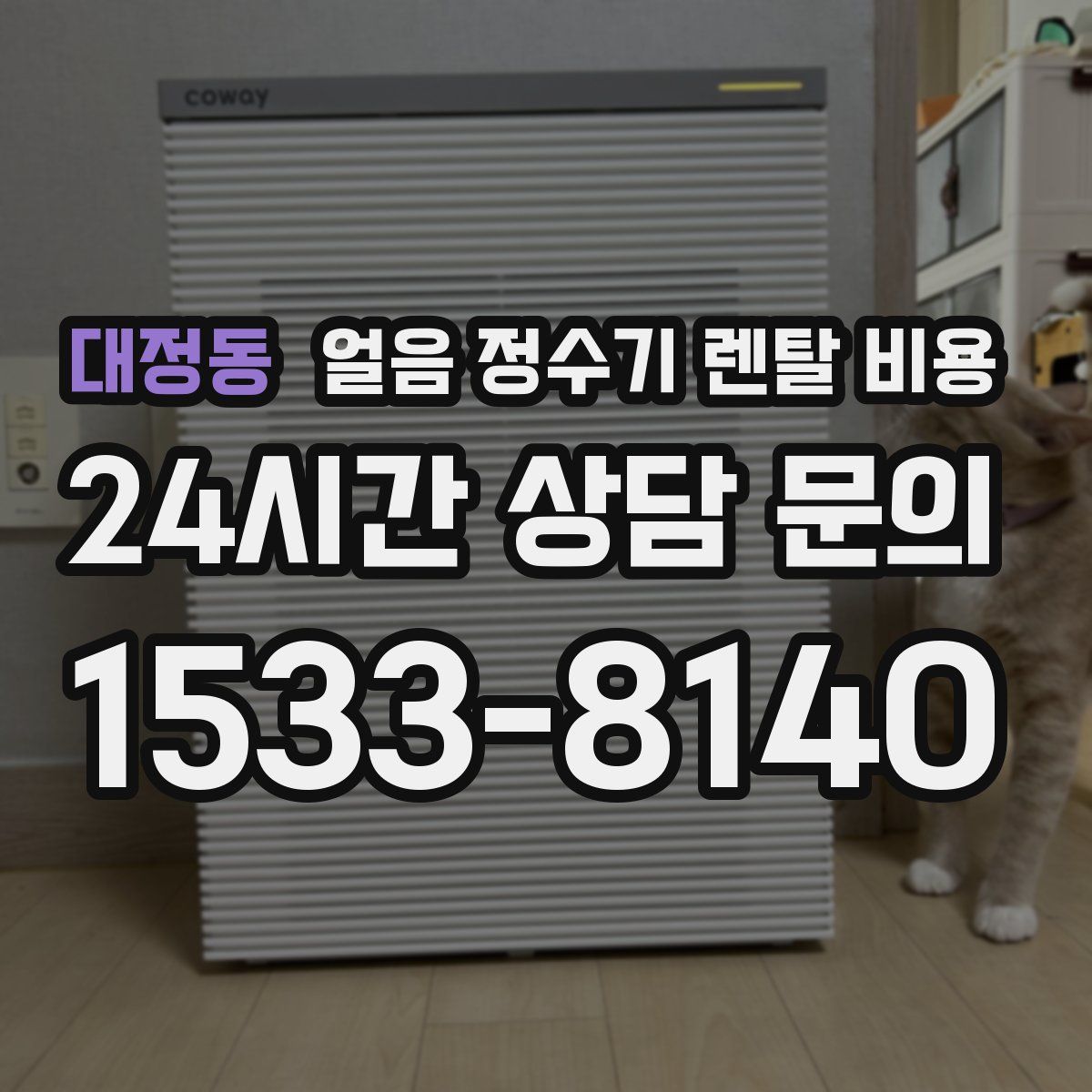 대정동 얼음 정수기 렌탈 비용