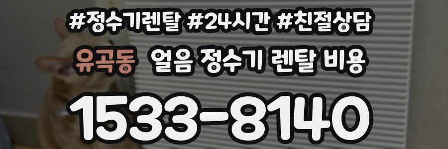 유곡동 얼음 정수기 렌탈 비용