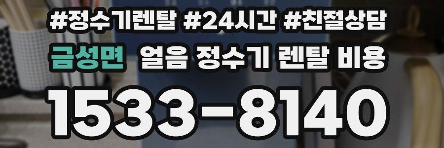 금성면 얼음 정수기 렌탈 비용