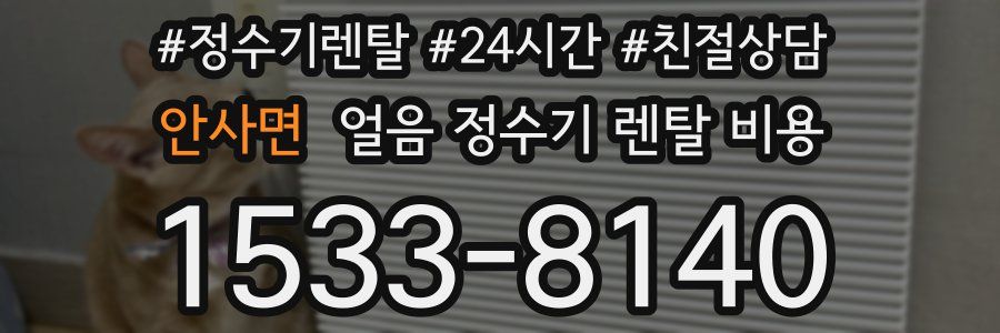 안사면 얼음 정수기 렌탈 비용