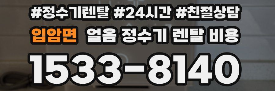 입암면 얼음 정수기 렌탈 비용