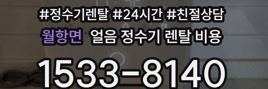 월항면 얼음 정수기 렌탈 비용