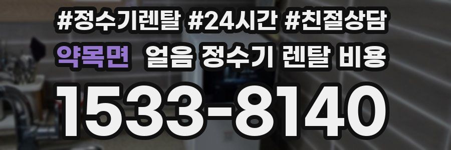 약목면 얼음 정수기 렌탈 비용