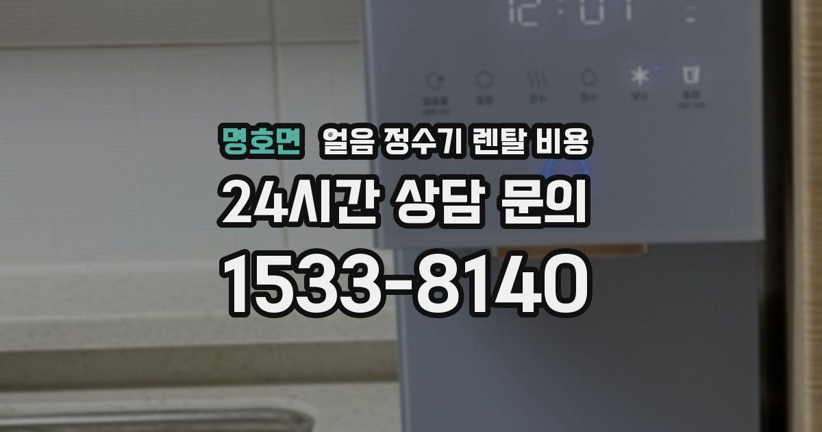명호면 얼음 정수기 렌탈 비용