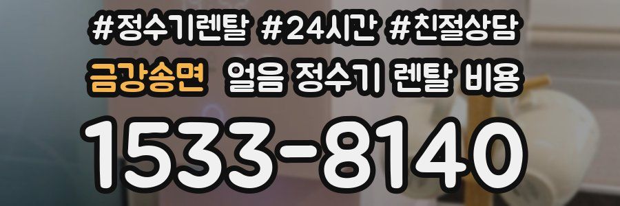 금강송면 얼음 정수기 렌탈 비용