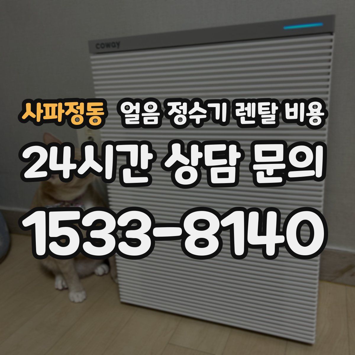 사파정동 얼음 정수기 렌탈 비용