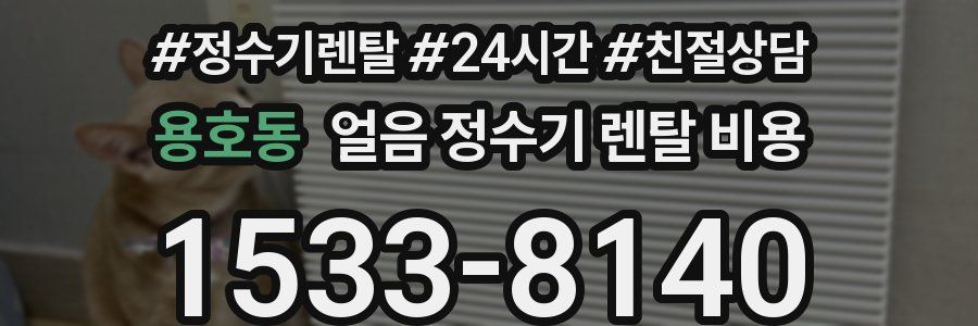 용호동 얼음 정수기 렌탈 비용
