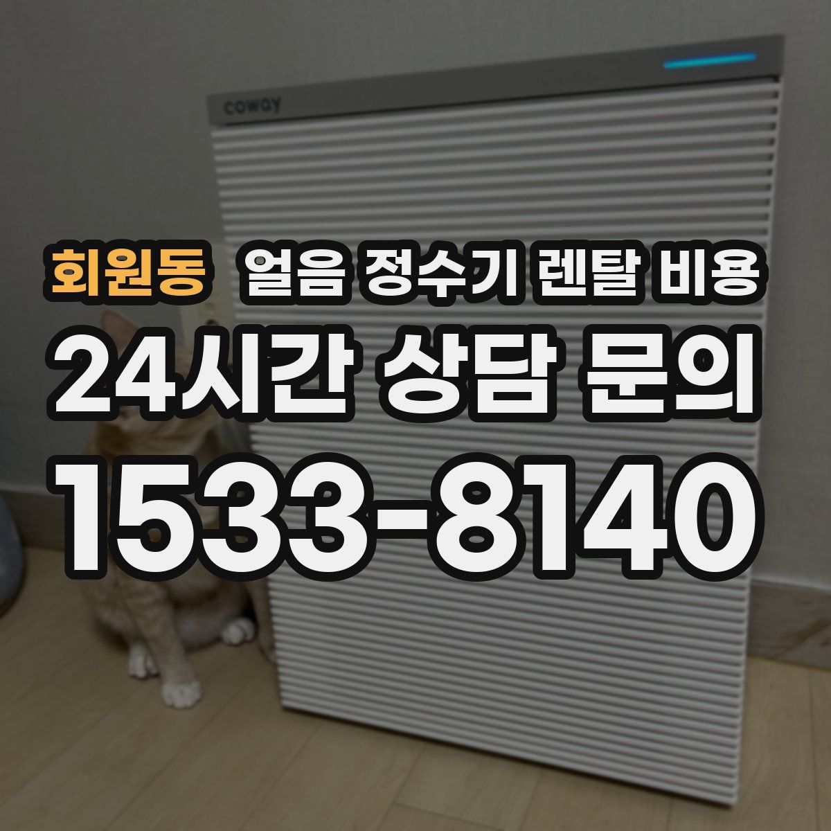 회원동 얼음 정수기 렌탈 비용