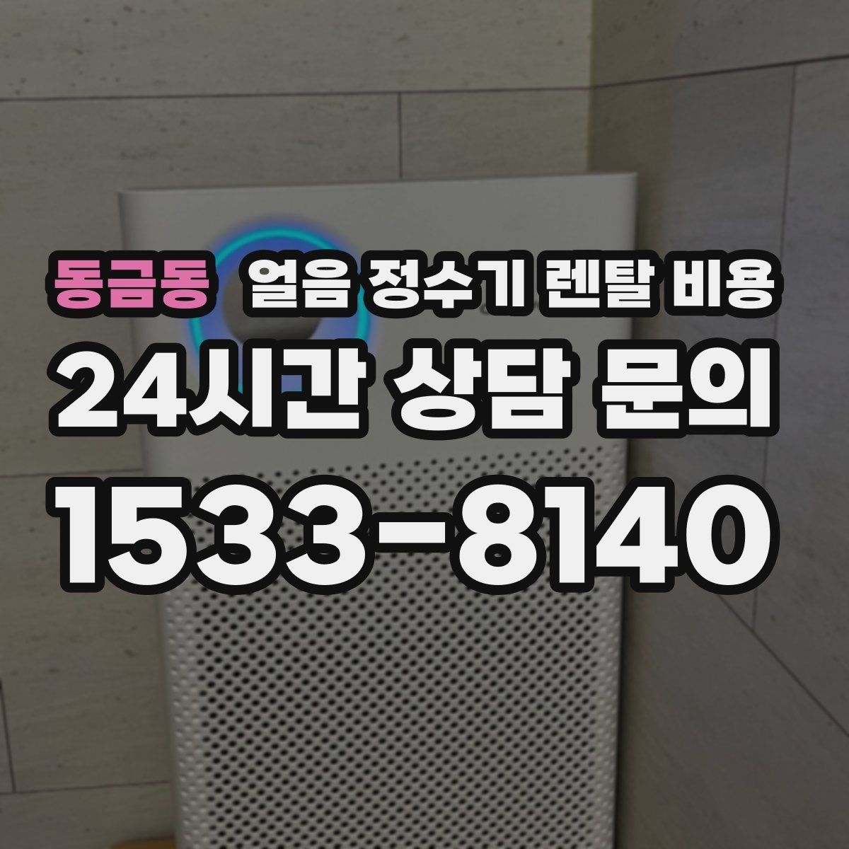 동금동 얼음 정수기 렌탈 비용