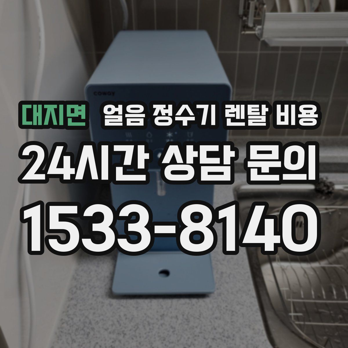 대지면 얼음 정수기 렌탈 비용