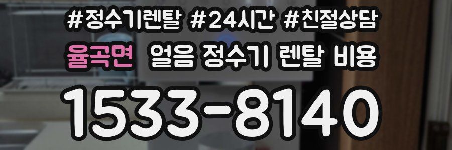 율곡면 얼음 정수기 렌탈 비용