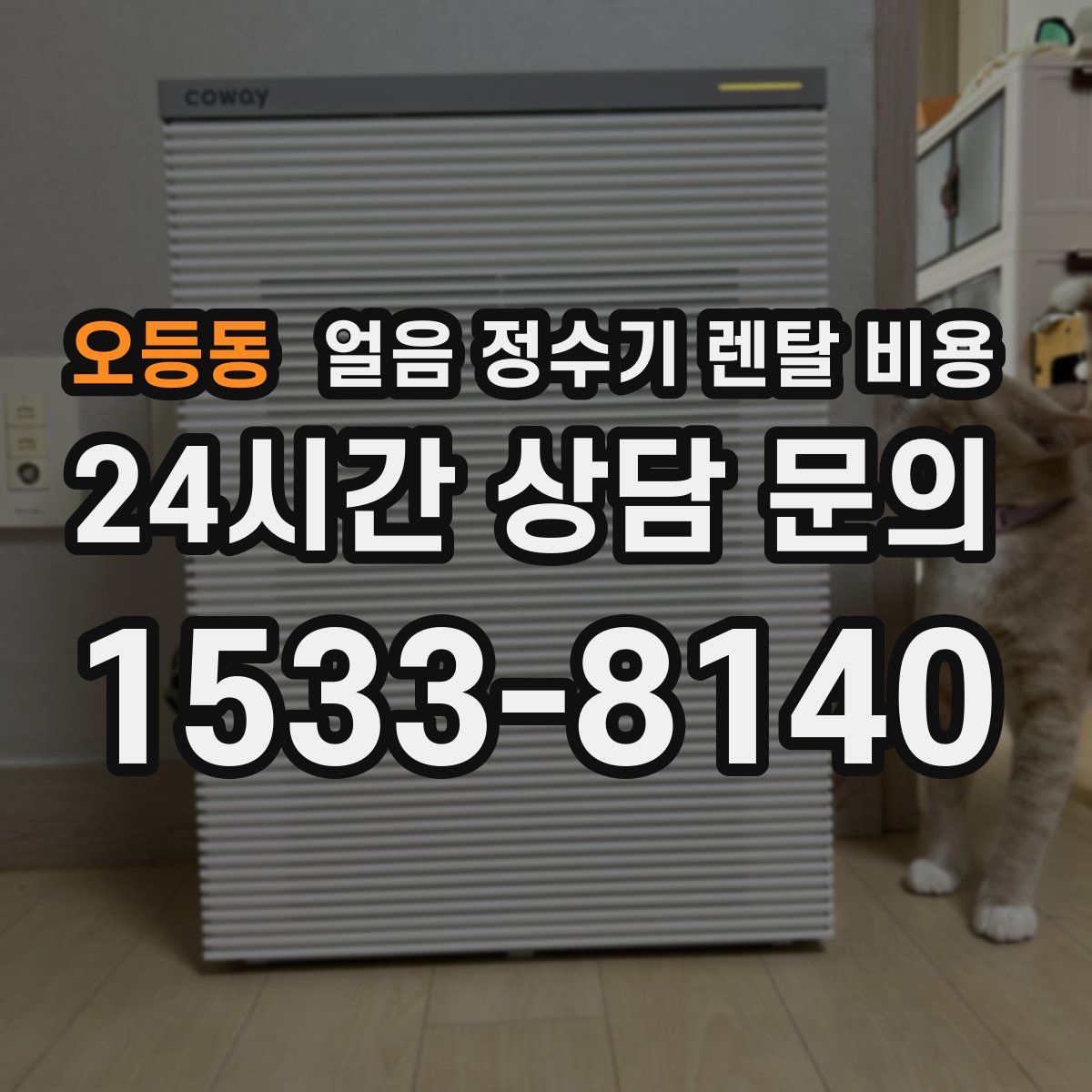 오등동 얼음 정수기 렌탈 비용