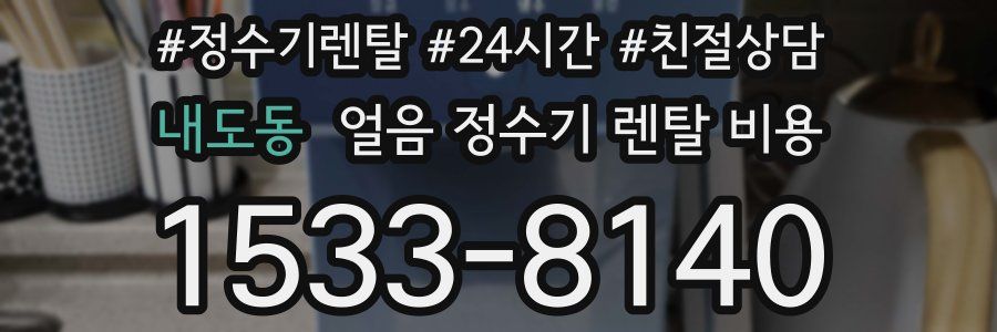 내도동 얼음 정수기 렌탈 비용
