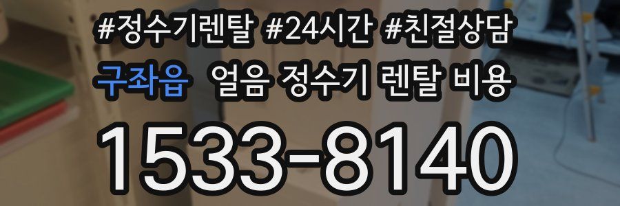 구좌읍 얼음 정수기 렌탈 비용