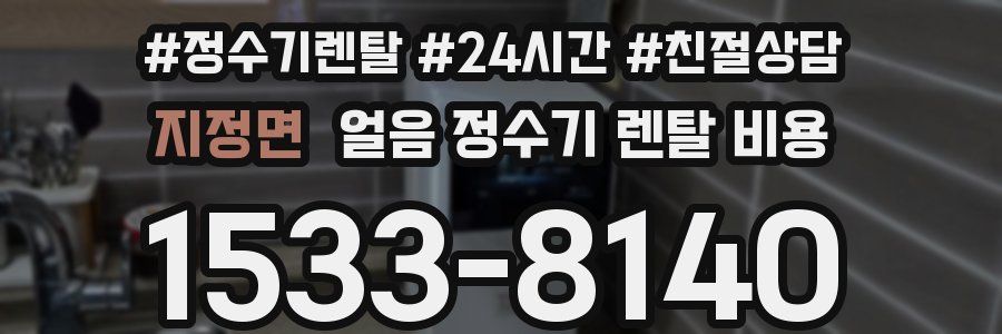 지정면 얼음 정수기 렌탈 비용