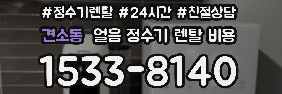 견소동 얼음 정수기 렌탈 비용