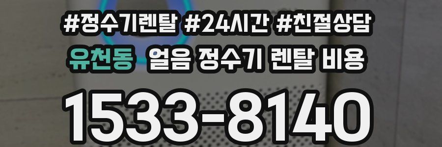 유천동 얼음 정수기 렌탈 비용
