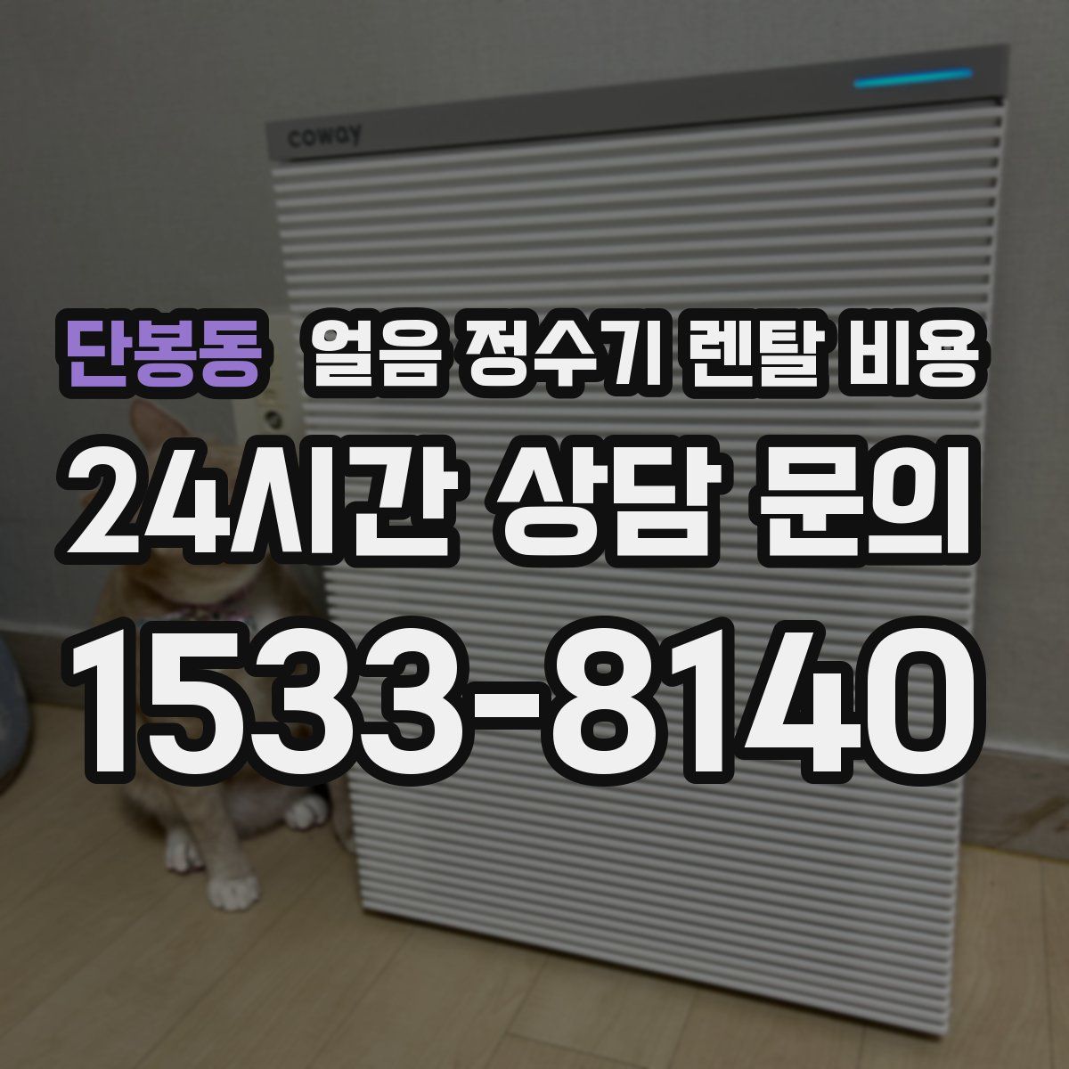 단봉동 얼음 정수기 렌탈 비용