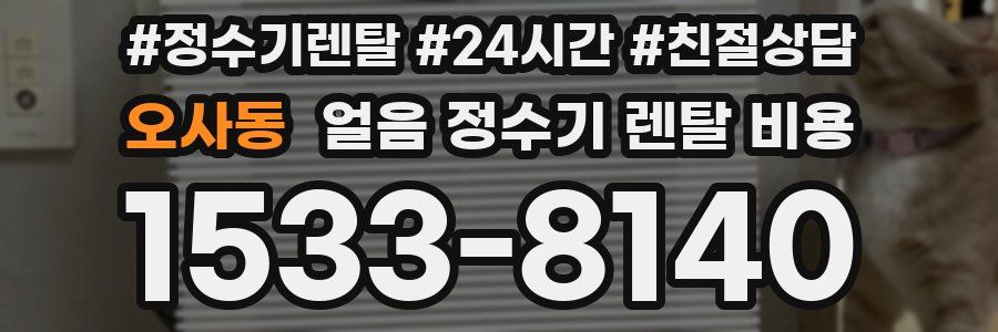 오사동 얼음 정수기 렌탈 비용