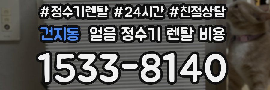 건지동 얼음 정수기 렌탈 비용