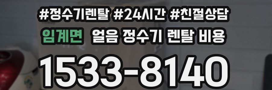 임계면 얼음 정수기 렌탈 비용
