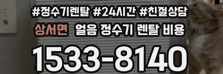 상서면 얼음 정수기 렌탈 비용