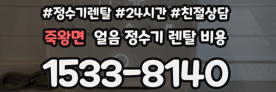 죽왕면 얼음 정수기 렌탈 비용