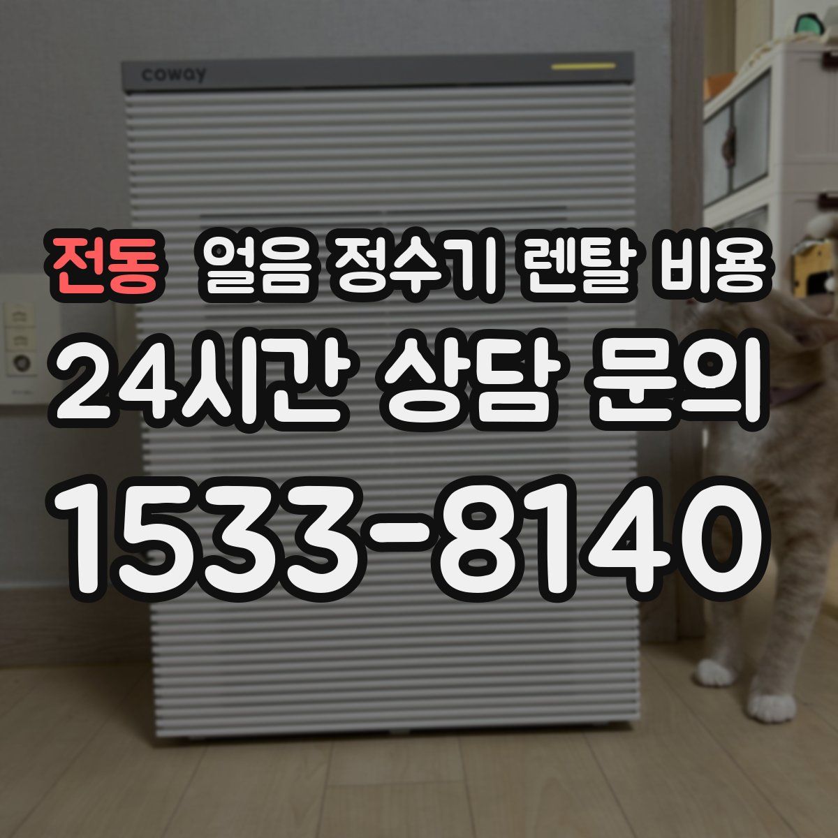 전동 얼음 정수기 렌탈 비용