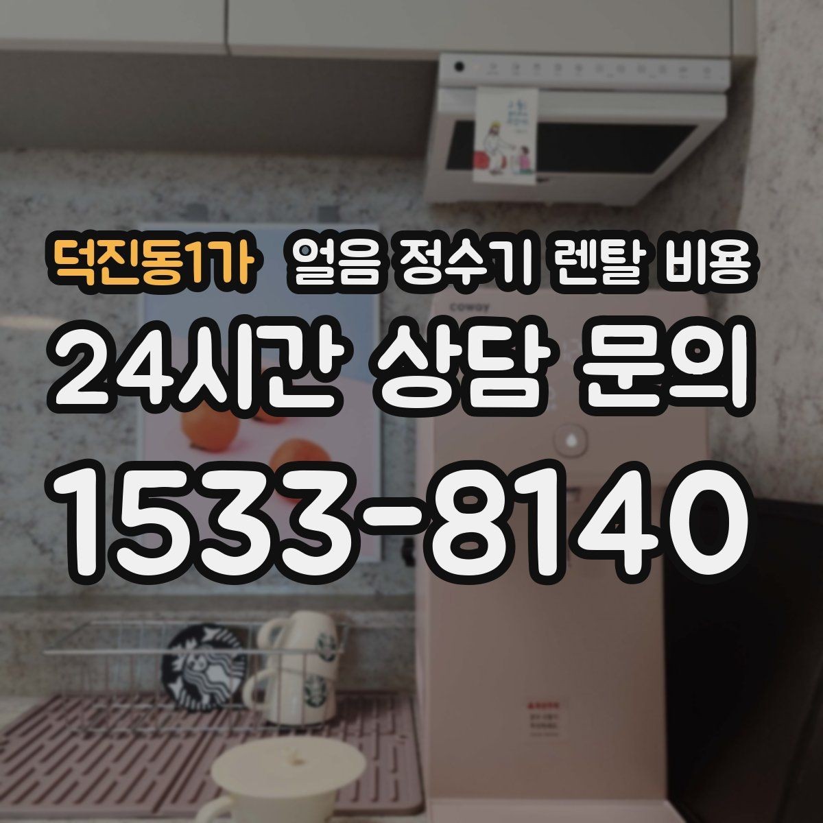 덕진동1가 얼음 정수기 렌탈 비용 얼음 기능이 들어가면 달라지는 점