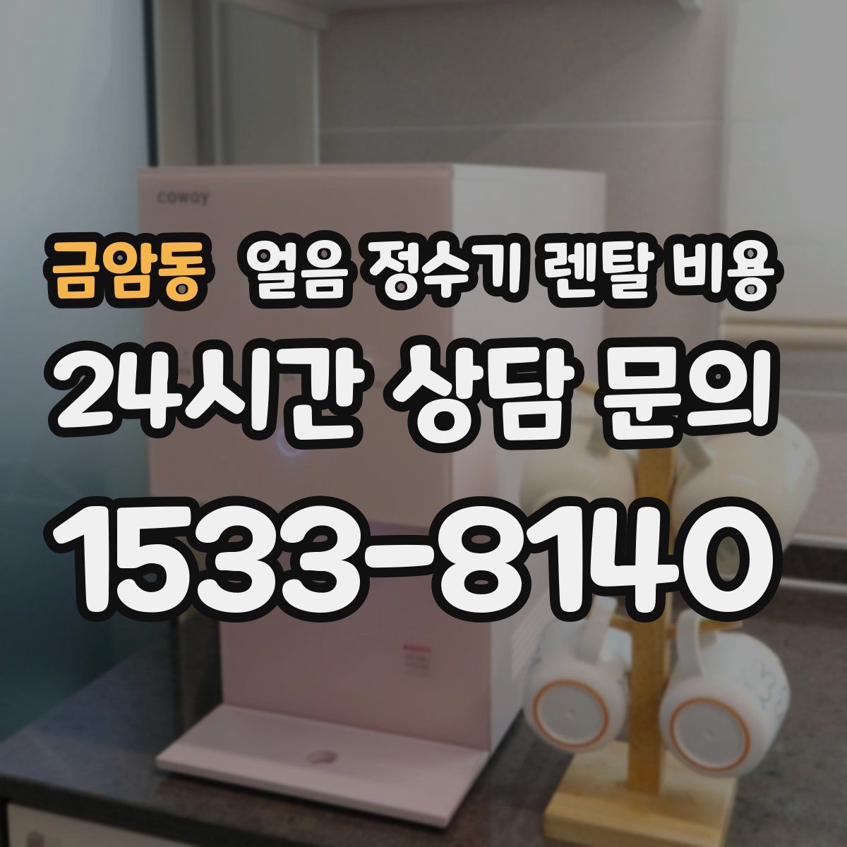 금암동 얼음 정수기 렌탈 비용