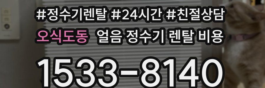 오식도동 얼음 정수기 렌탈 비용