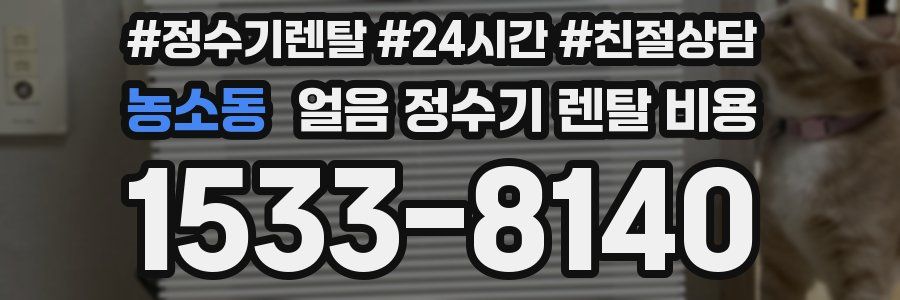 농소동 얼음 정수기 렌탈 비용