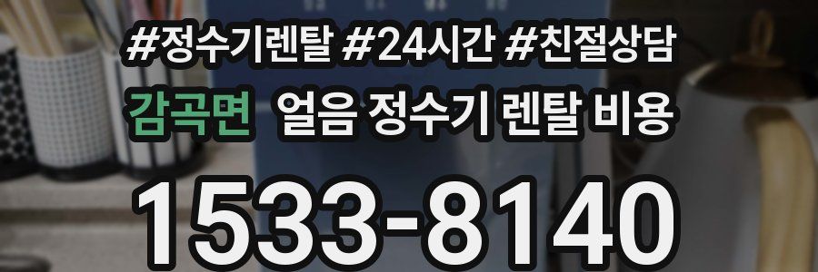 감곡면 얼음 정수기 렌탈 비용