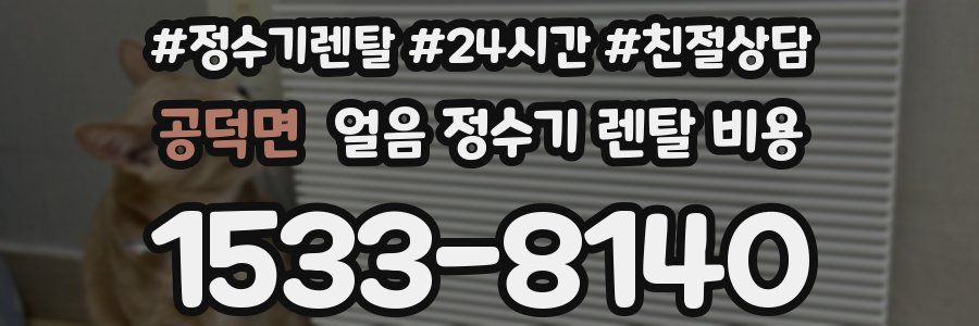 공덕면 얼음 정수기 렌탈 비용