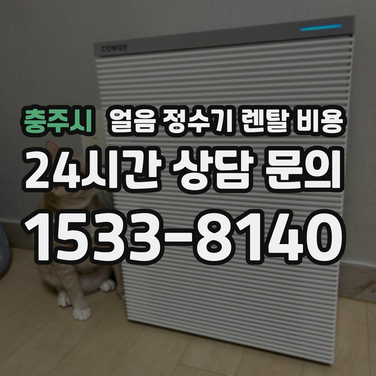 충주시 얼음 정수기 렌탈 비용