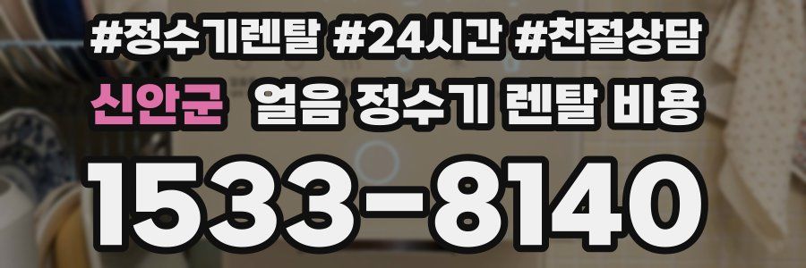 신안군 얼음 정수기 렌탈 비용