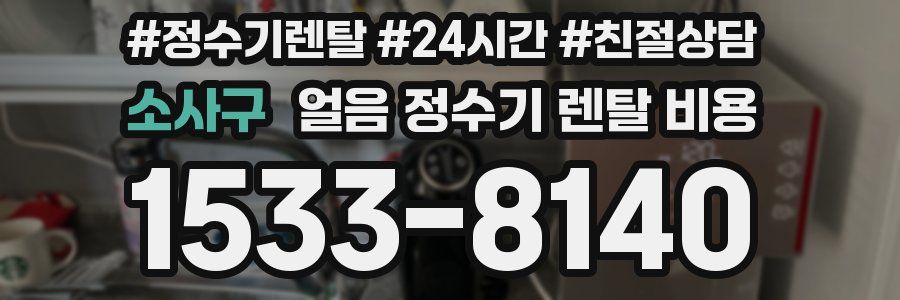 소사구 얼음 정수기 렌탈 비용