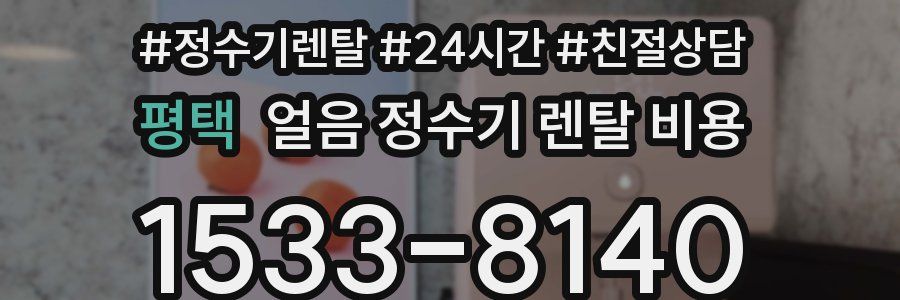 평택 얼음 정수기 렌탈 비용