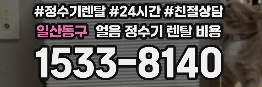 일산동구 얼음 정수기 렌탈 비용