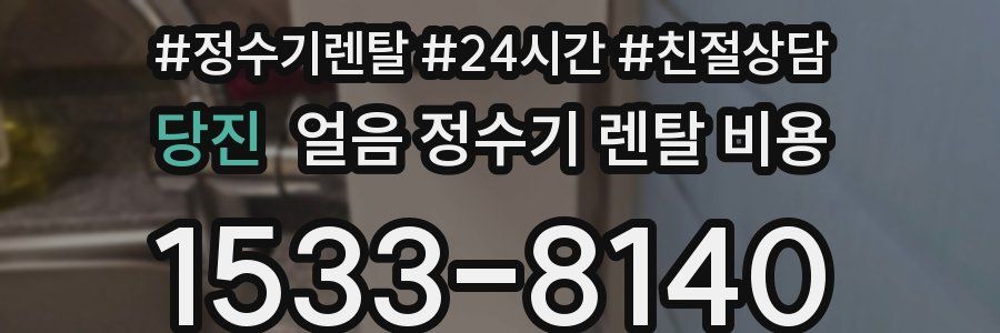 당진 얼음 정수기 렌탈 비용