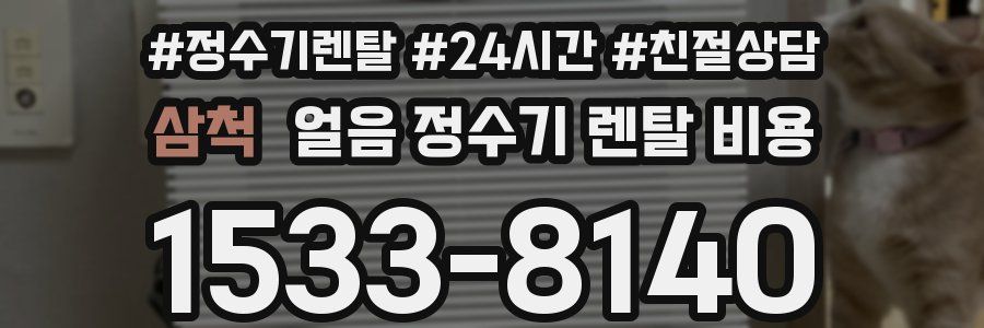 삼척 얼음 정수기 렌탈 비용