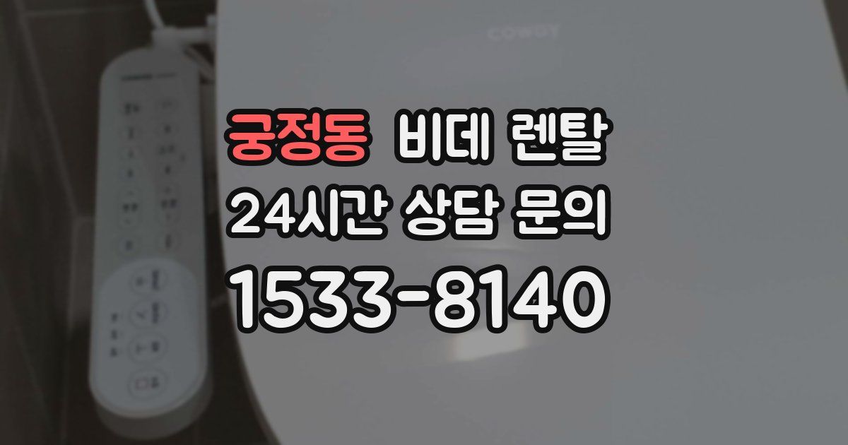궁정동 비데 렌탈
