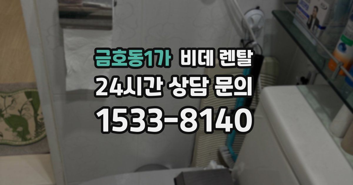 금호동1가 비데 렌탈