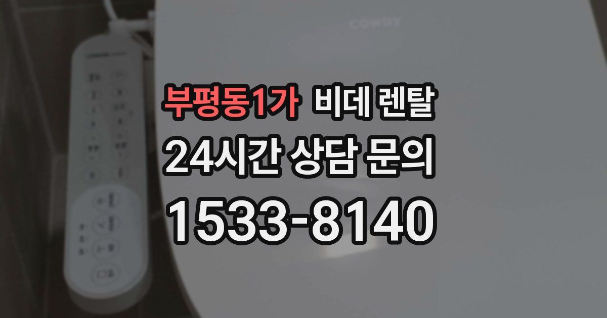 부평동1가 비데 렌탈